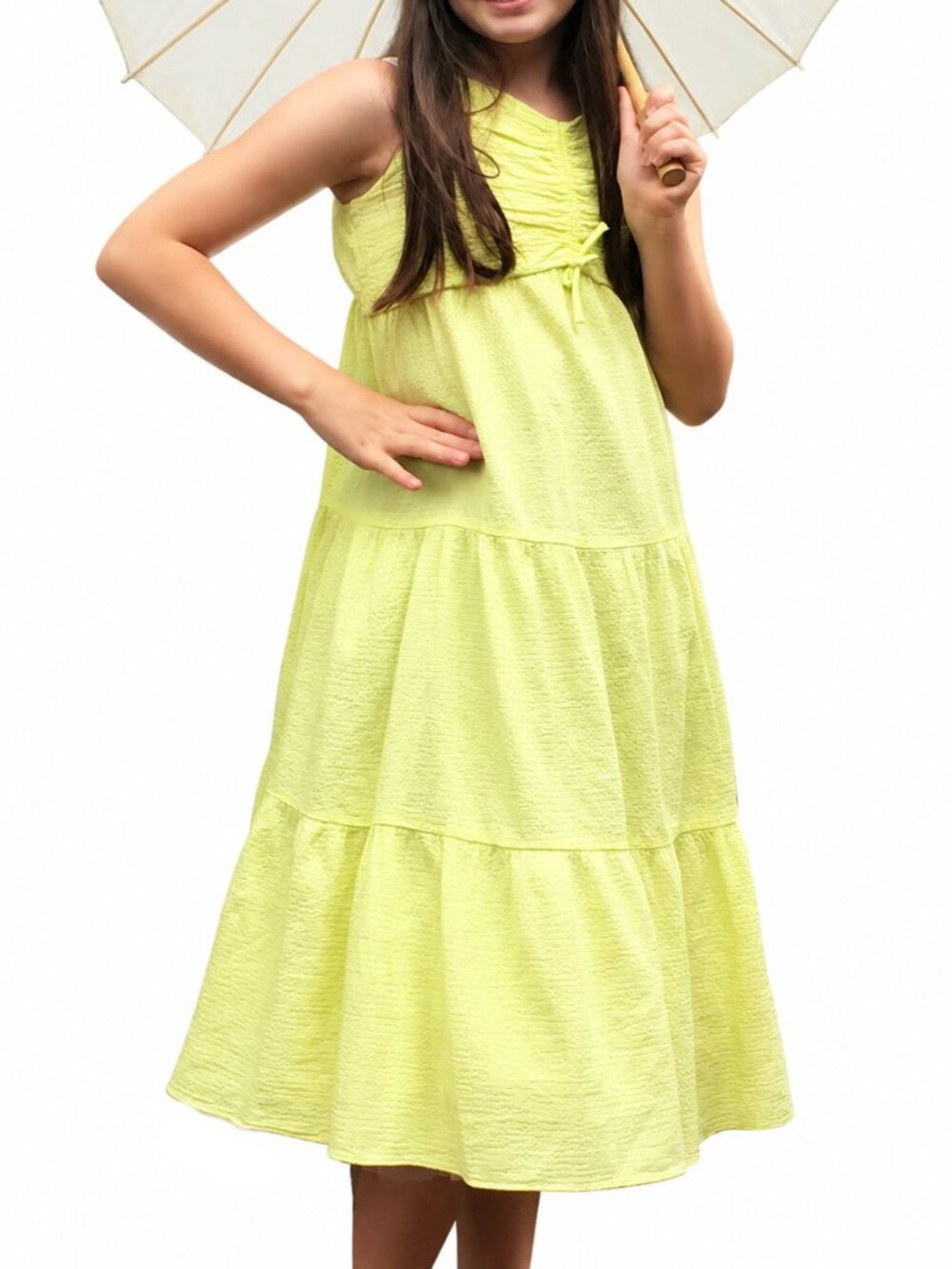 Zara kids yellow summer sun dress for girls Size 13-14. Excellent conditition